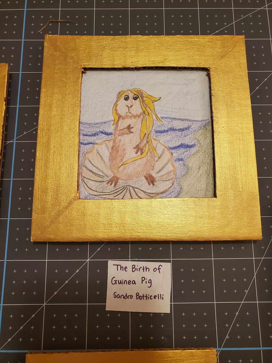 I've Made A Fine Art Museum For My Guinea Pig, And She Seems To Have Enjoyed It I've Made A Fine Art Museum For My Guinea Pig, And She Seems To Have Enjoyed It