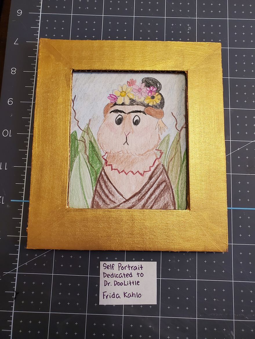 I've Made A Fine Art Museum For My Guinea Pig, And She Seems To Have Enjoyed It I've Made A Fine Art Museum For My Guinea Pig, And She Seems To Have Enjoyed It