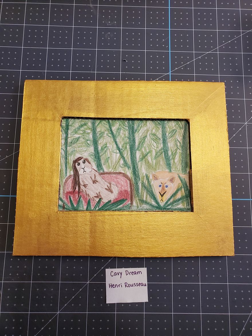 I've Made A Fine Art Museum For My Guinea Pig, And She Seems To Have Enjoyed It I've Made A Fine Art Museum For My Guinea Pig, And She Seems To Have Enjoyed It