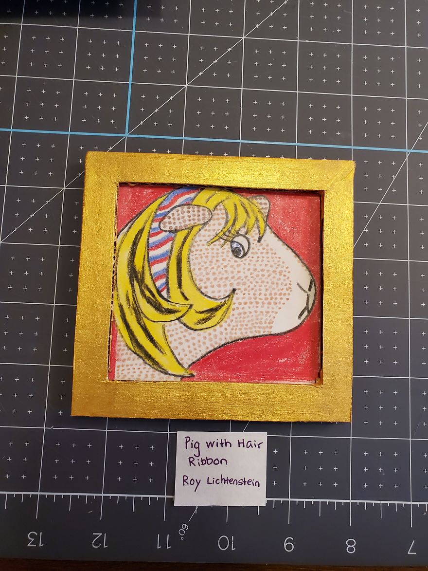 I've Made A Fine Art Museum For My Guinea Pig, And She Seems To Have Enjoyed It I've Made A Fine Art Museum For My Guinea Pig, And She Seems To Have Enjoyed It