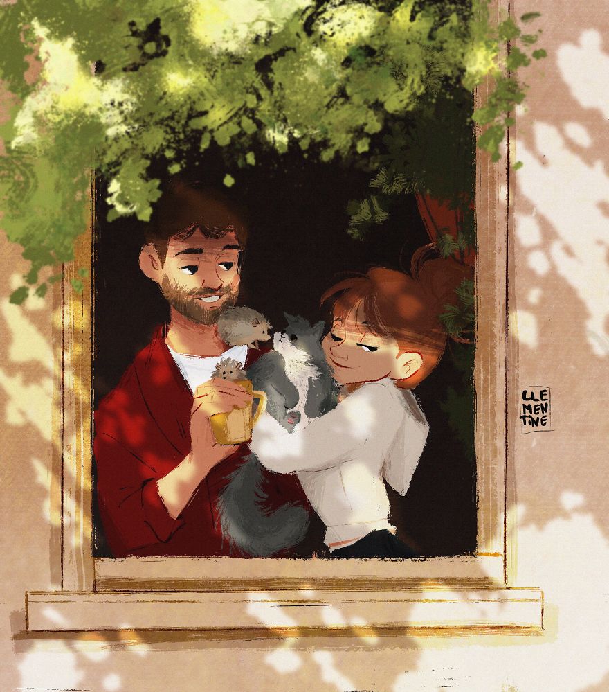 I Made Illustrations Of Daily Life In Quarantine