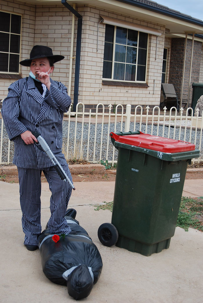 Australians-Dress-Up-Taking-Bins-Out