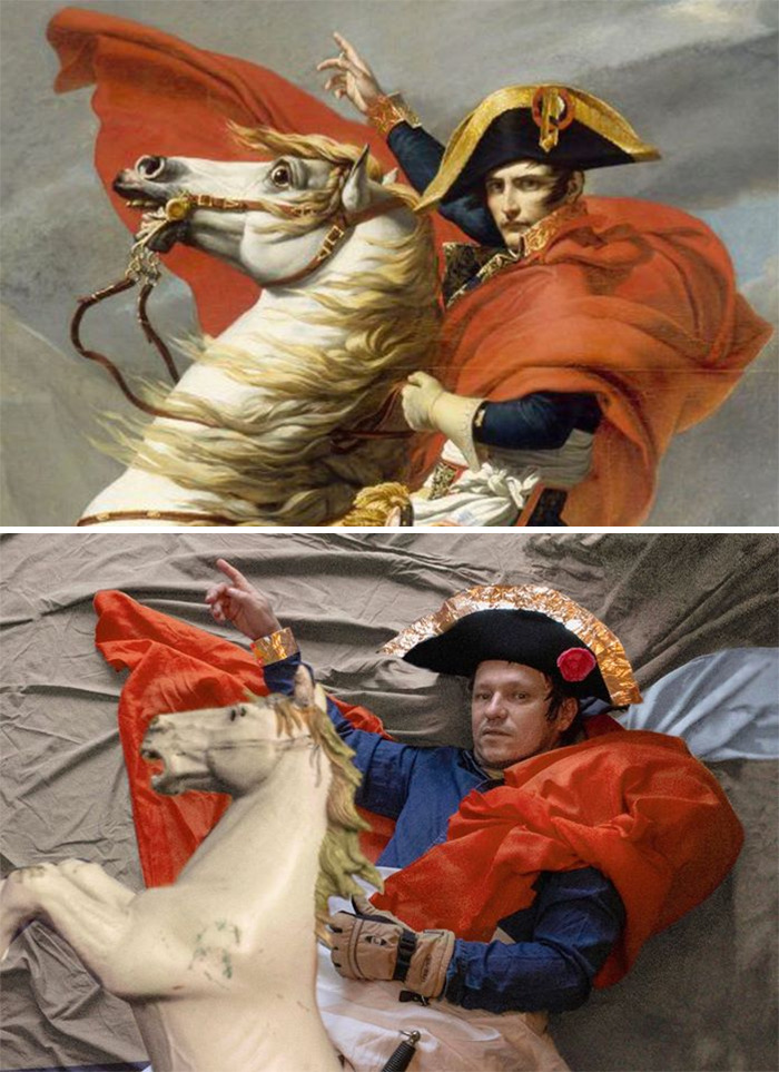 This Russian Facebook Group Is Dedicated To Recreating Famous Art Pieces While Isolating And Here Are The 27 Best Works