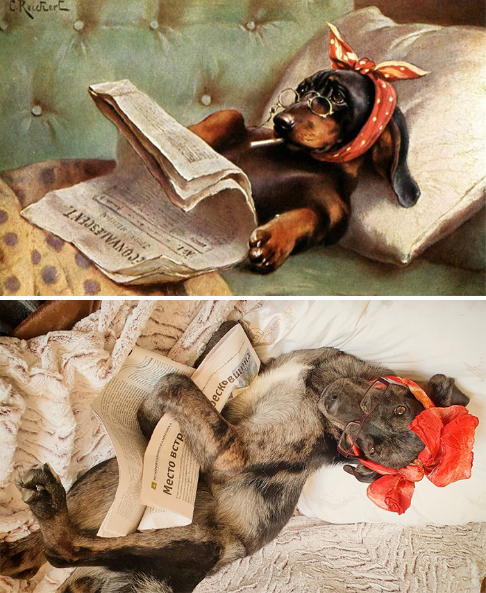 This Russian Facebook Group Is Dedicated To Recreating Famous Art Pieces While Isolating And Here Are The 27 Best Works