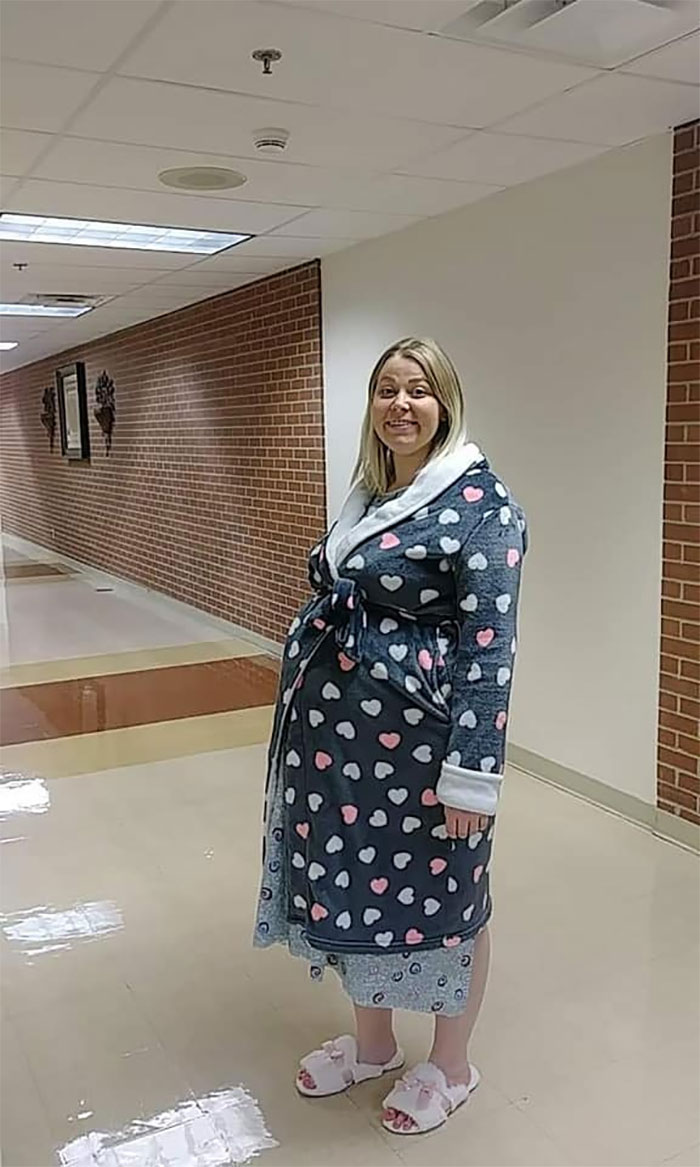 I Bought This Robe The Other Day At Goodwill And It Turns Out It Belonged To A Friend When She Had Her First Child