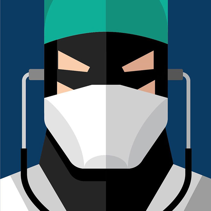 Artist Portrays The Superheroes At The Front Lines Of Coronavirus Crisis Without Their Masks Artist Portrays The Superheroes At The Front Lines Of Coronavirus Crisis Without Their Masks