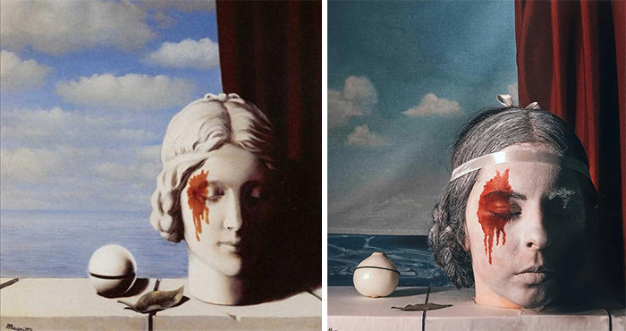 This Russian Facebook Group Is Dedicated To Recreating Famous Art Pieces While Isolating And Here Are The 27 Best Works