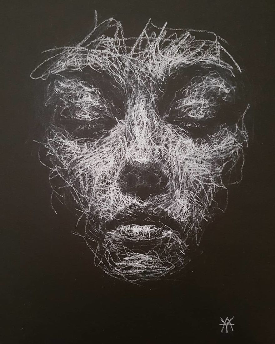 Self-Taught Artist Makes Amazing Female Portraits Based On Doodles