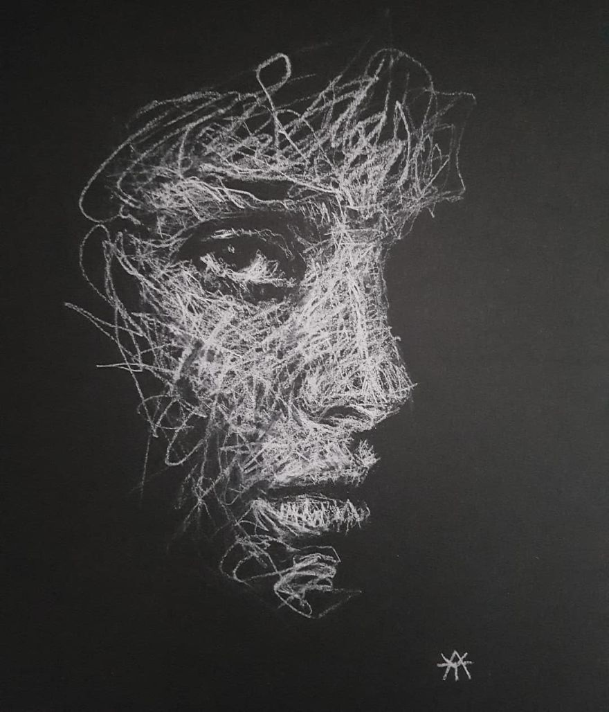Self-Taught Artist Makes Amazing Female Portraits Based On Doodles