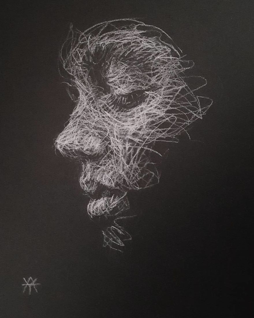 Self-Taught Artist Makes Amazing Female Portraits Based On Doodles