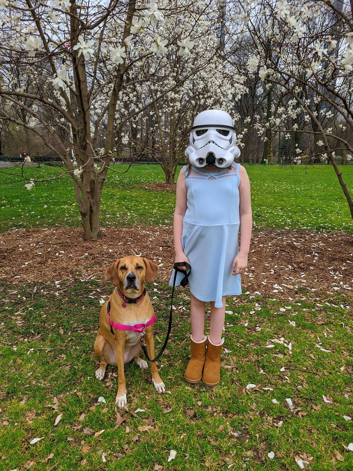 When My Daughter Has No Face Mask To Go Outside But Says "Don't Worry Dad, I Got This!"