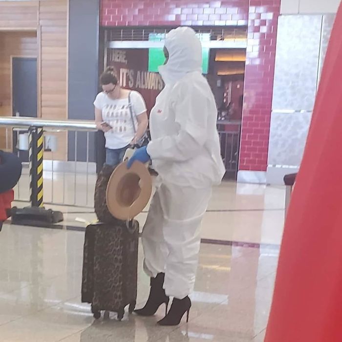 Not Getting The Coronavirus. Spotted In The Atlanta Airport