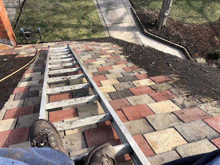 1930s Tile Roof Power Washed To Reveal Original Colors