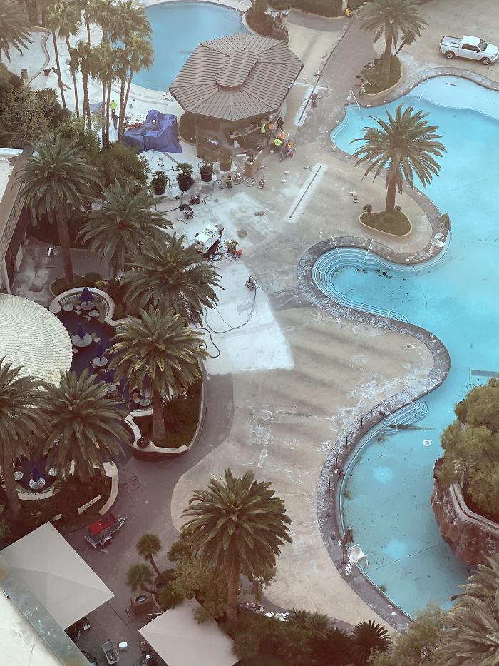 Caught The Mirage Doing Some Winter Cleaning Of The Pools