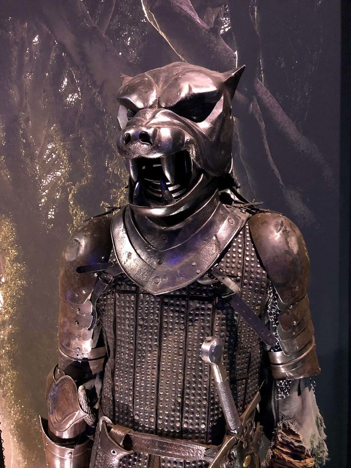 Sandor "The Hound" Clegane's Armour At The Game Of Thrones Exhibition In Belfast