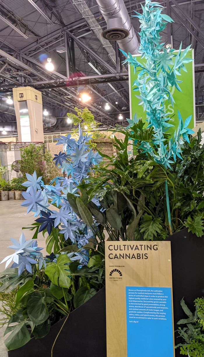 This Cannabis Exhibit At The Philadelphia Flower Show Couldn't Feature Real Plants.
