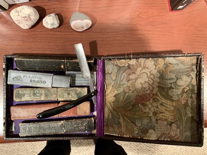 This Old Box Of Straight Razors I Found Cleaning Out The Basement
