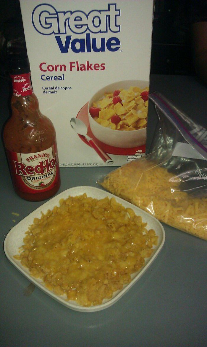 Didn’t Have Chips So I Made Corn Flake Nachos