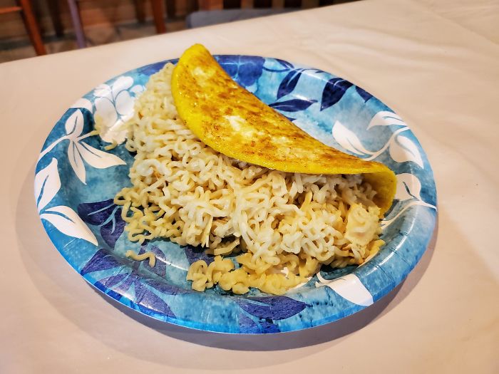 Ladies And Gentlemen I Present To You My Finest Creation. The Ramen Omelet
