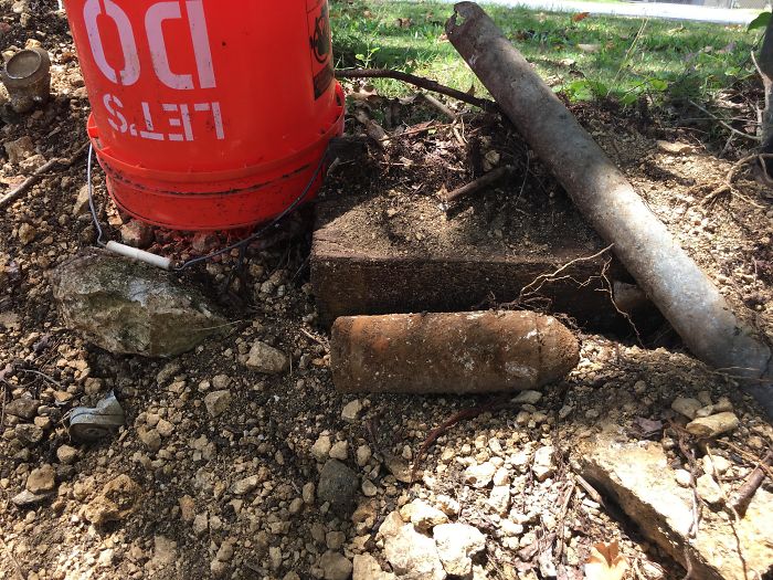 Found While Clearing Yard. Weighs About 6 Lbs. Area Has Ww2 History