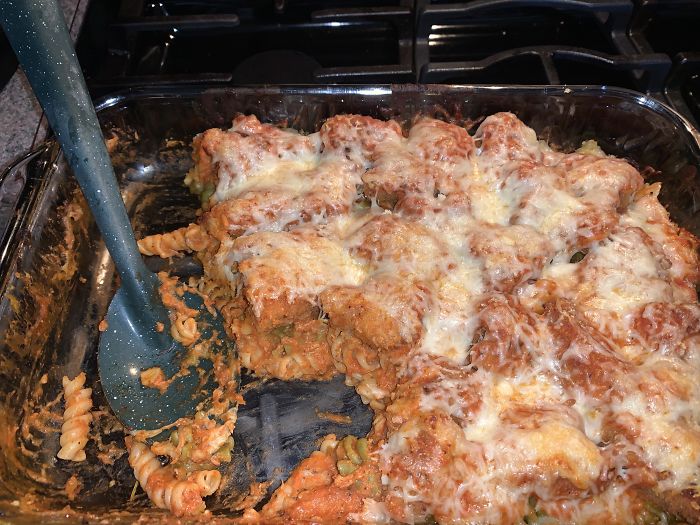 Dinosaur Chicken Nugget Parmesean Courtesy Of My Genius Girlfriend