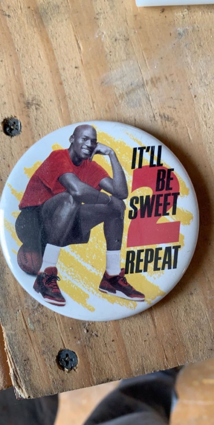 I Found This Pretty Sweet Pin While Cleaning Out My Garage