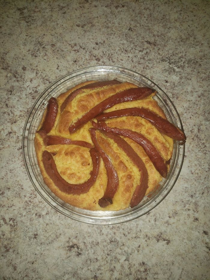 Had Some Corn Bread Mix. Had Some Hot Dogs. Here We Are