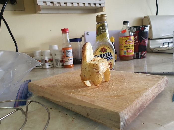 Quarantine, Day 21: Air Fried Potato Chair