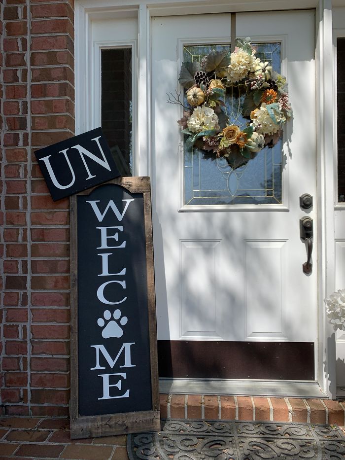 I Fixed My Welcome Sign