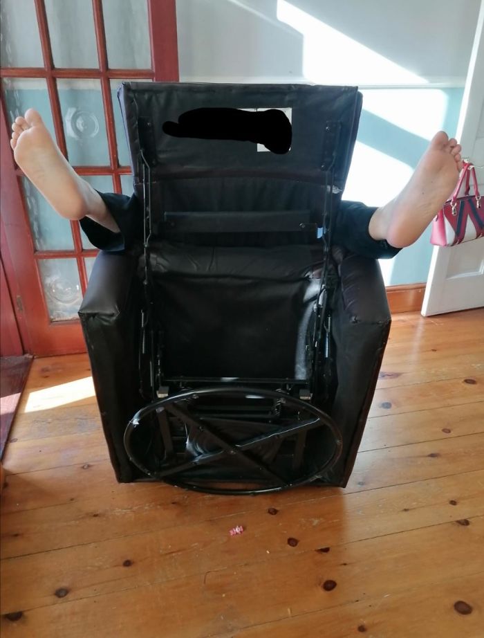 Today My Husband Discovered It Is Possible To Recline The Reclining Chair Too Far