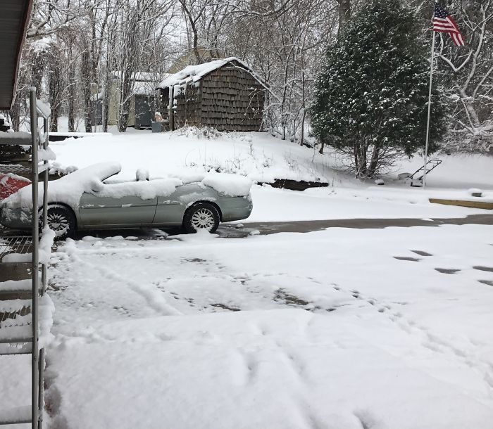 It Was 60 And Sunny Yesterday. Forgot To Put The Top Down