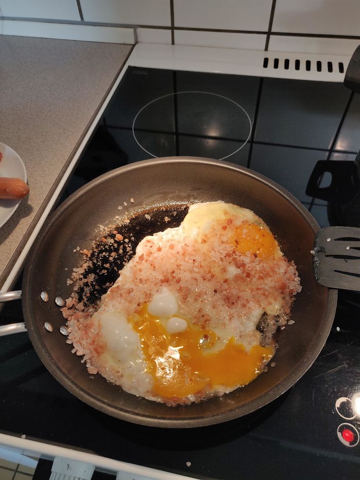 I Was Cooking Eggs And Then My Salt Shaker Broke