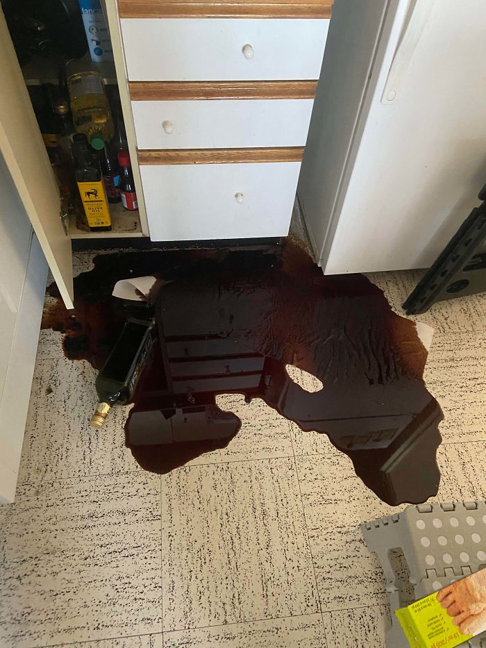 Smashed A Costco-Sized Bottle Of Balsamic Vinegar This Afternoon