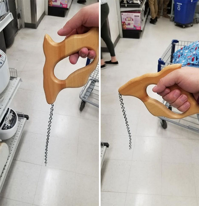 Saw This In A Thrift Store I Used To Work In. Took Me A Good Minute To Realize It. A Chain-Saw! Ya Darn Right It Came Home With Me!