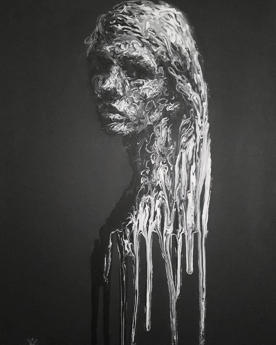 Self-Taught Artist Makes Amazing Female Portraits Based On Doodles