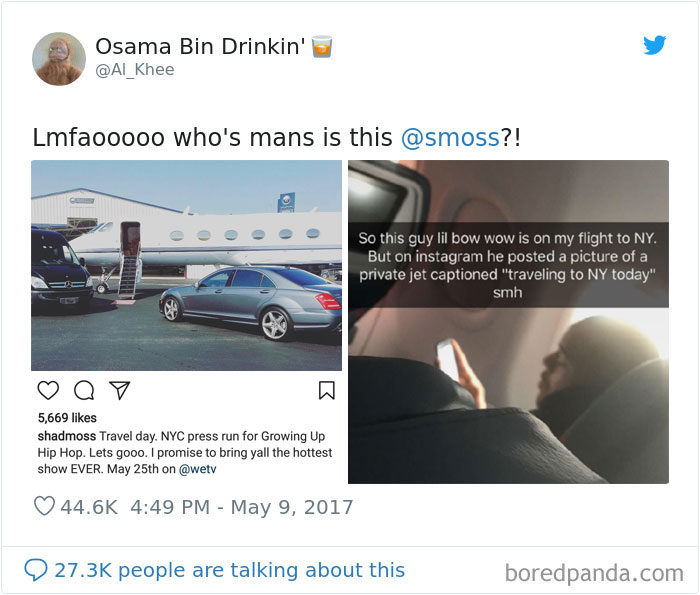 When Bow Wow Uploaded A Stock Photo Of A Private Jet And Got Caught