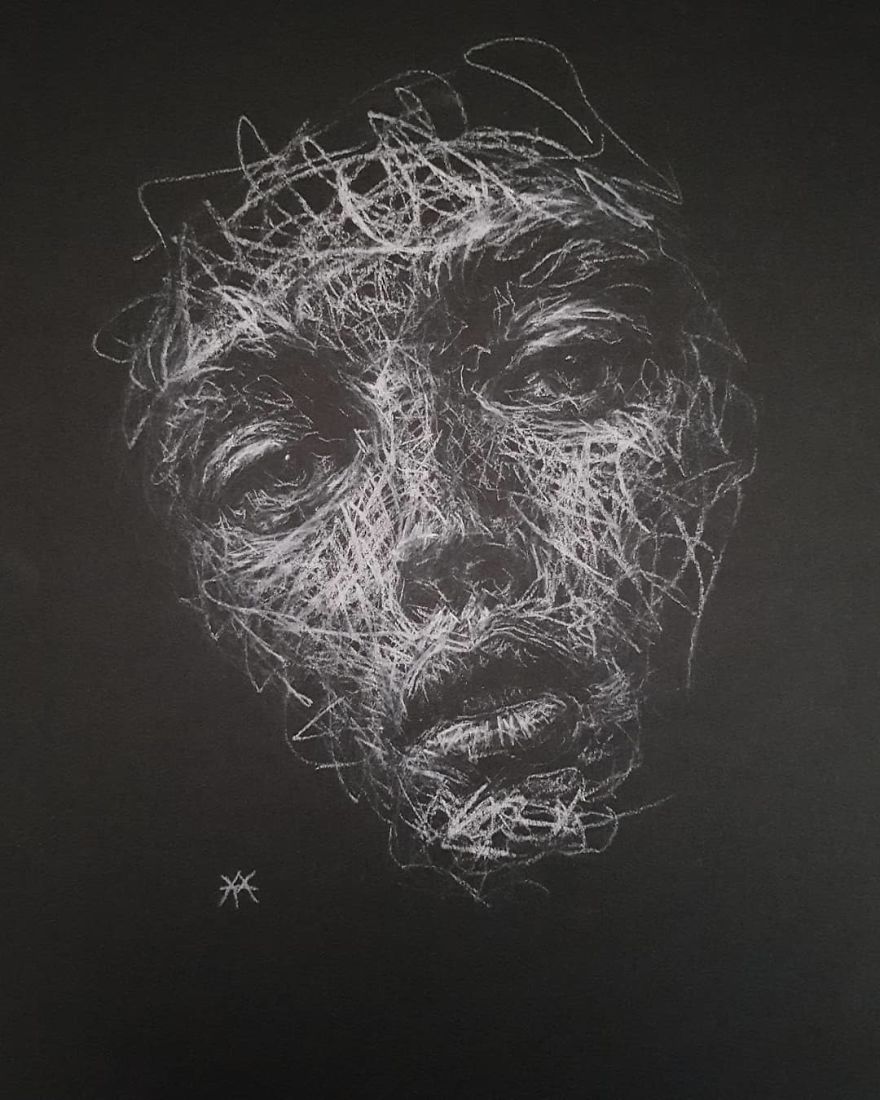 Self-Taught Artist Makes Amazing Female Portraits Based On Doodles