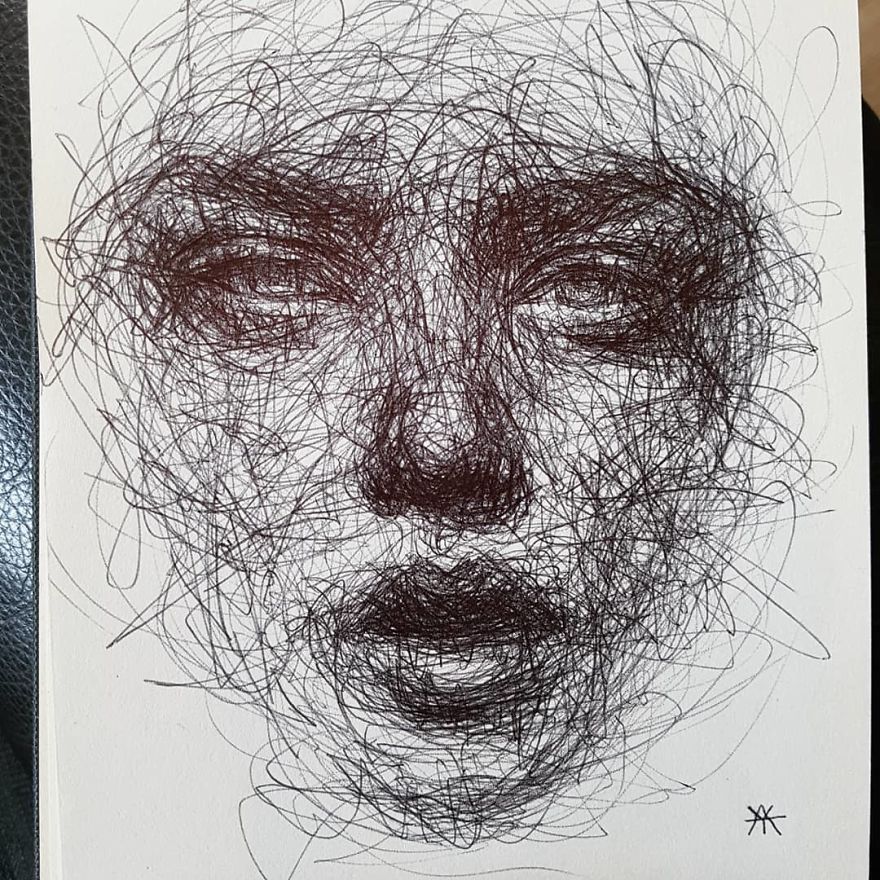 Self-Taught Artist Makes Amazing Female Portraits Based On Doodles