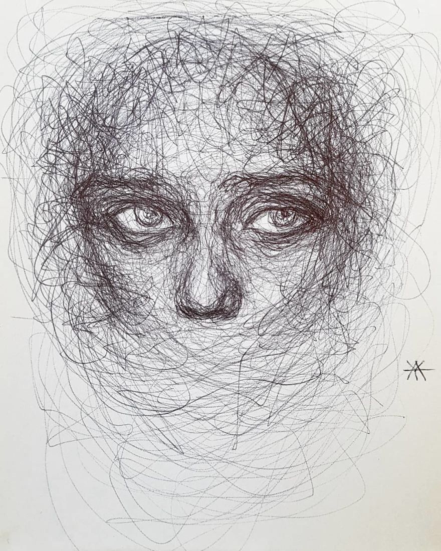 Self-Taught Artist Makes Amazing Female Portraits Based On Doodles
