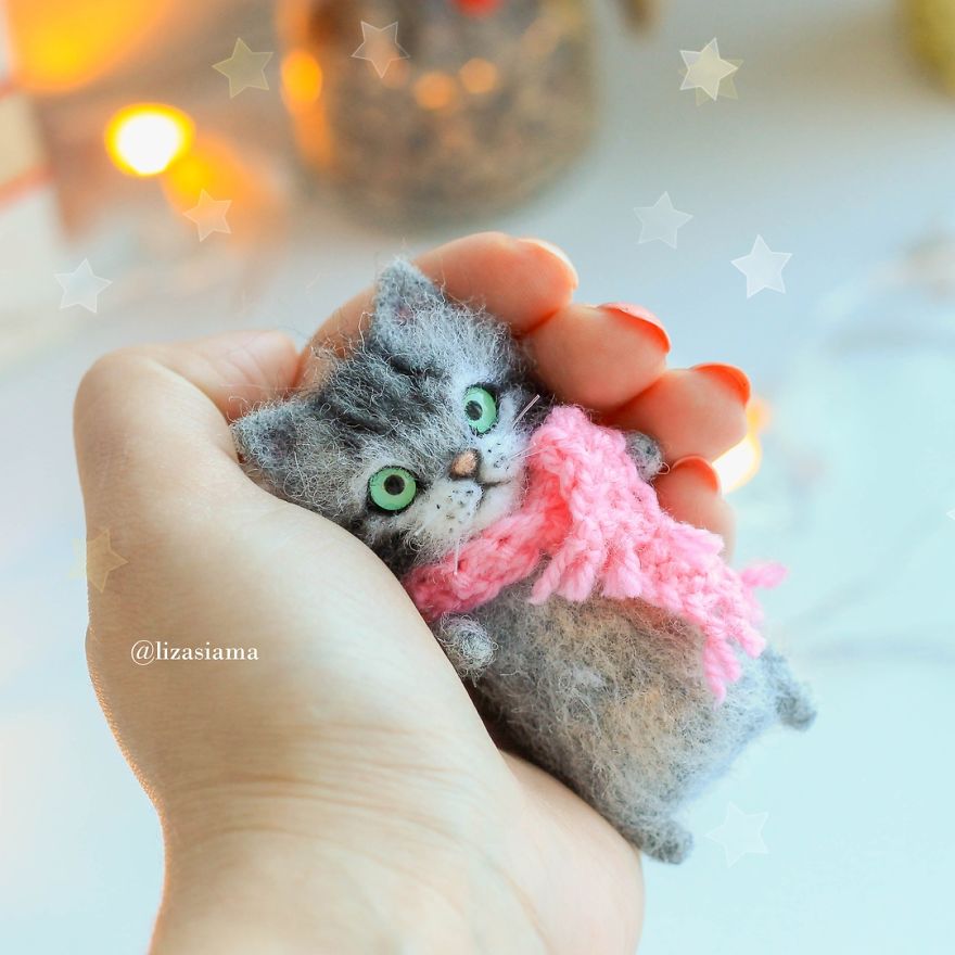 Russian Artist Produces Kittens Made Of Wool So Cute You Will Want One