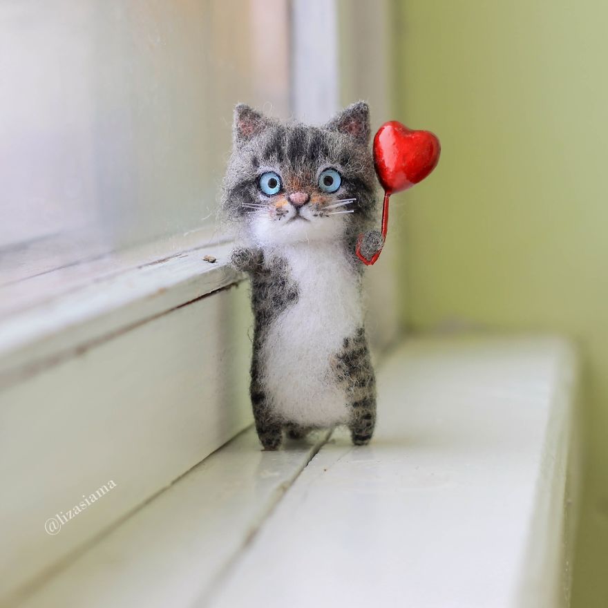 Russian Artist Produces Kittens Made Of Wool So Cute You Will Want One