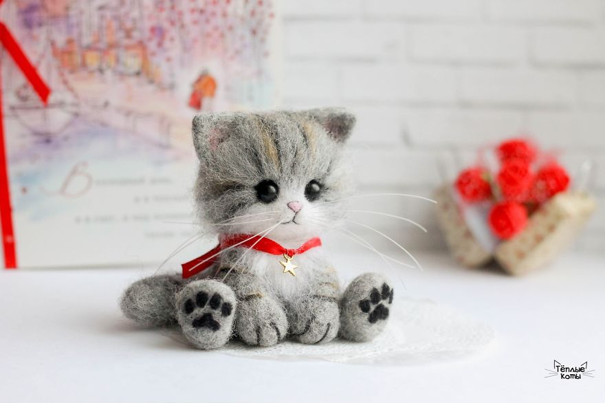 Russian Artist Produces Kittens Made Of Wool So Cute You Will Want One