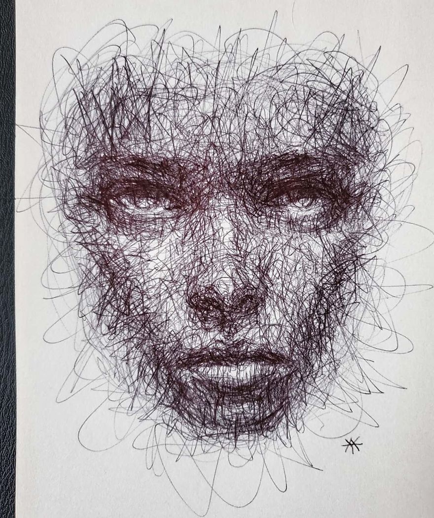 Self-Taught Artist Makes Amazing Female Portraits Based On Doodles