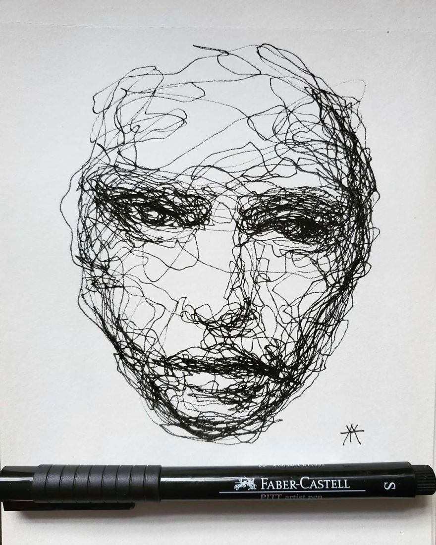 Self-Taught Artist Makes Amazing Female Portraits Based On Doodles