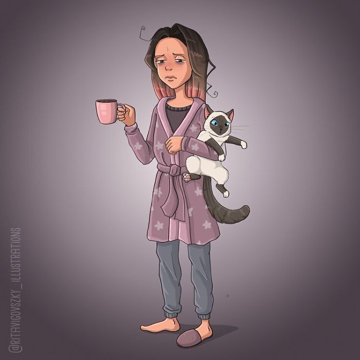 Artist Illustrates His Everyday Life With His Cats And Shows That They Are More Than Companions