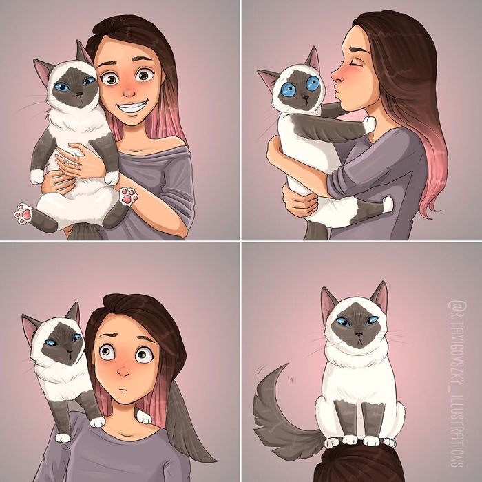 Artist Illustrates His Everyday Life With His Cats And Shows That They Are More Than Companions