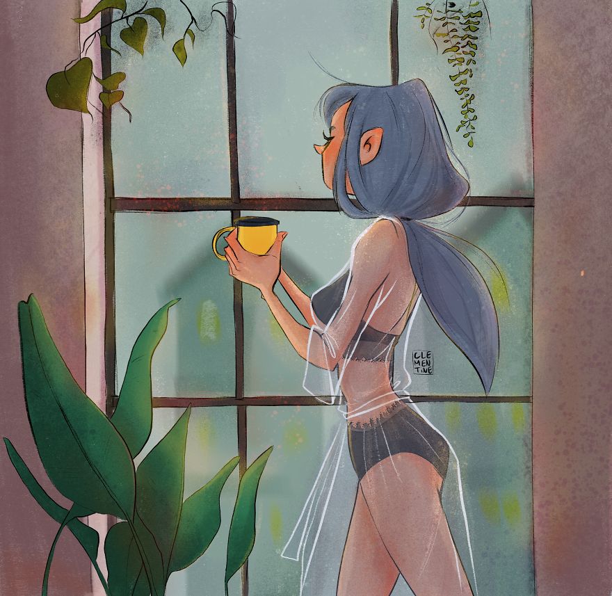 I Made Illustrations Of Daily Life In Quarantine