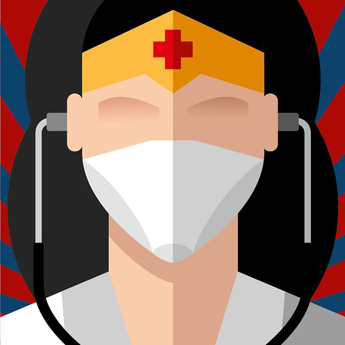 Artist Portrays The Superheroes At The Front Lines Of Coronavirus Crisis Without Their Masks Artist Portrays The Superheroes At The Front Lines Of Coronavirus Crisis Without Their Masks
