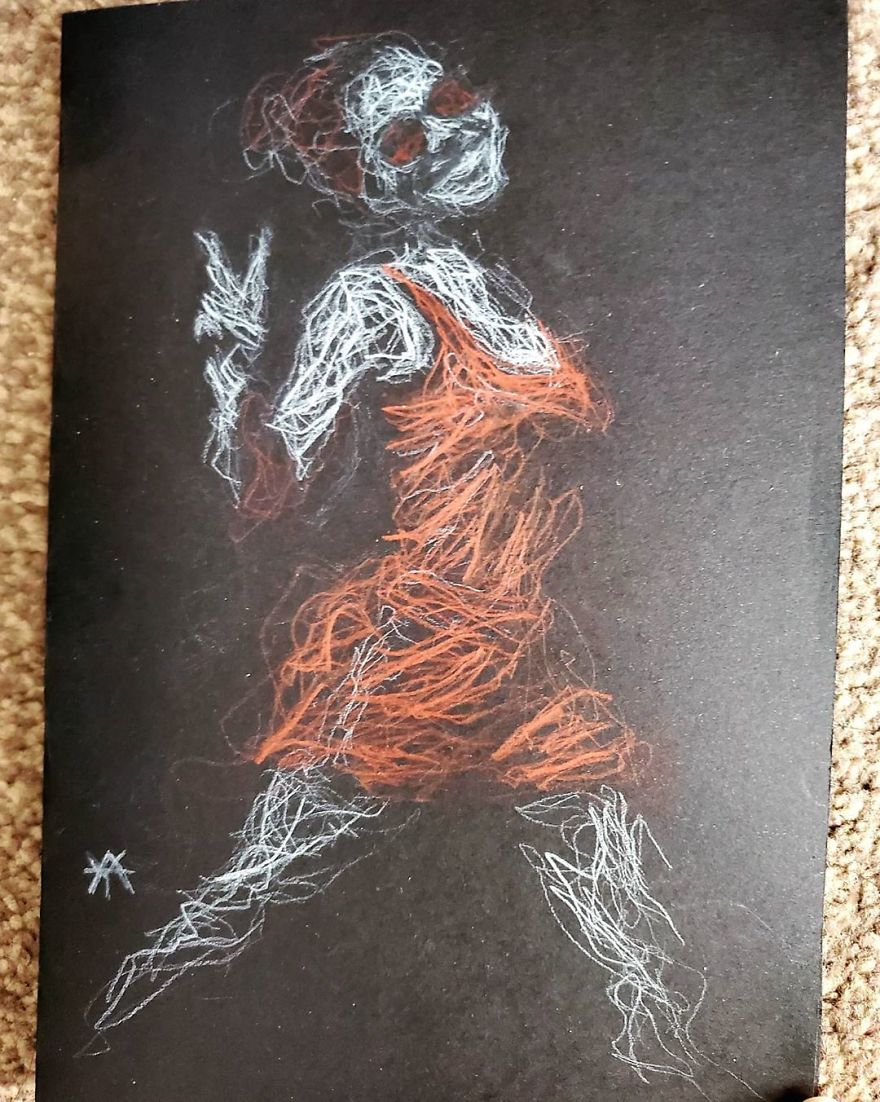 Self-Taught Artist Makes Amazing Female Portraits Based On Doodles