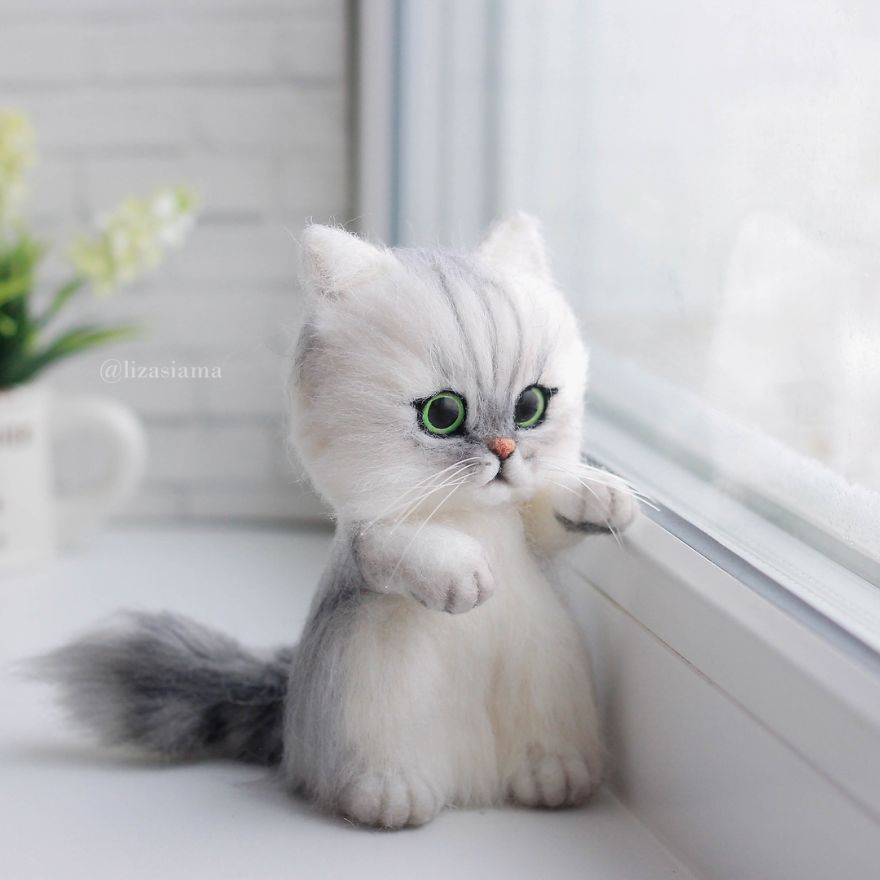 Russian Artist Produces Kittens Made Of Wool So Cute You Will Want One